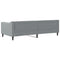 Slaapbank 90x200 cm stof lichtgrijs