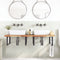 Wastafelblad met olieafwerking 120x60x4 cm massief acaciahout
