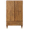 Hoge kast 60x33x100 cm massief mangohout