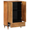 Hoge kast 60x33x100 cm massief mangohout