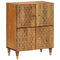 Bijzetkast 60x33x75 cm massief mangohout
