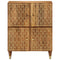 Bijzetkast 60x33x75 cm massief mangohout