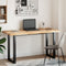 Bureaublad 140x60x4 cm onbehandeld massief acaciahout