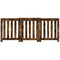 Radiatorombouw 205x21,5x83,5 cm bewerkt hout gerookt eikenkleur
