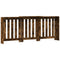 Radiatorombouw 205x21,5x83,5 cm bewerkt hout gerookt eikenkleur