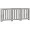 Radiatorombouw 205x21,5x83,5 cm bewerkt hout betongrijs