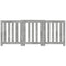 Radiatorombouw 205x21,5x83,5 cm bewerkt hout betongrijs