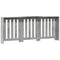 Radiatorombouw 205x21,5x83,5 cm bewerkt hout betongrijs