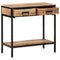 Wandtafel 70x35x70 cm massief ruw mangohout