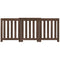 Radiatorombouw 205x21,5x83,5 cm bewerkt hout bruin eikenkleurig