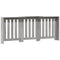 Radiatorombouw 205x21,5x83,5 cm bewerkt hout grijs sonoma eiken