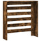 Radiatorombouw 78x20x82 cm bewerkt hout gerookt eikenkleurig