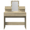 Kaptafel met LED-verlichting 100x40x130 cm sonoma eikenkleurig