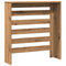 Radiatorombouw 78x20x82 cm bewerkt hout artisanaal eikenkleur