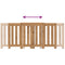 Radiatorombouw 205x21,5x83,5 cm bewerkt hout artisanaal eiken