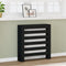 Radiatorombouw 78x20x82 cm bewerkt hout zwart