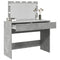 Kaptafel met LED-verlichting 100x40x120 cm betongrijs