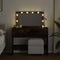 Kaptafel met LED 100x40x120 cm gerookt eikenkleurig