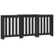 Radiatorombouw 205x21,5x83,5 cm bewerkt hout zwart