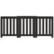Radiatorombouw 205x21,5x83,5 cm bewerkt hout zwart