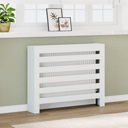 Radiatorombouw 104x20x82 cm bewerkt hout wit