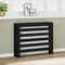 Radiatorombouw 104x20x82 cm bewerkt hout zwart