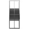 Douchecabine strepen 70x70x180 cm ESG zwart