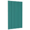 Dakpanelen 12 st 80x45 cm gegalvaniseerd staal groen