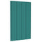 Dakpanelen 12 st 80x45 cm gegalvaniseerd staal groen