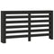 Radiatorombouw 149x20x82 cm bewerkt hout zwart