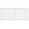 Radiatorombouw 175x20x82 cm bewerkt hout wit