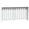 Radiatorombouw 175x20x82 cm bewerkt hout wit