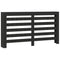 Radiatorombouw 175x20x82 cm bewerkt hout zwart