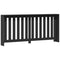 Radiatorombouw 175x20x82 cm bewerkt hout zwart
