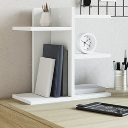 Bureau organiser 42x21,5x42 cm bewerkt hout wit