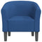 Kuipstoel stof blauw