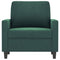 Fauteuil 60 cm fluweel donkergroen
