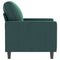 Fauteuil 60 cm fluweel donkergroen