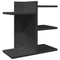 Bureau organiser 42x21,5x42 cm bewerkt hout zwart