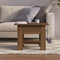 Salontafel 55x55x42 cm spaanplaat bruin eikenkleur