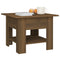 Salontafel 55x55x42 cm spaanplaat bruin eikenkleur