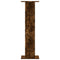 Speakerstandaards 2 st 30x30x95 cm bewerkt hout gerookt eiken