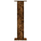 Speakerstandaards 2 st 30x30x95 cm bewerkt hout gerookt eiken