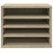 Bureau organiser 36x26x29,5 cm bewerkt hout sonoma eikenkleurig