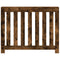 Radiatorombouw 104x20x82 cm bewerkt hout gerookt eikenkleurig