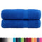 Handdoeken 2 st 600 g/m 50x100 cm 100% katoen blauw