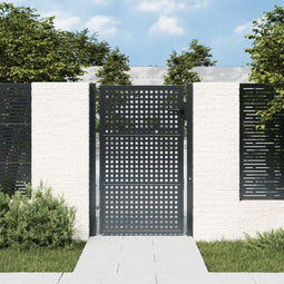 Poort 105x200 cm staal antracietkleurig