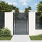 Poort 105x200 cm staal antracietkleurig