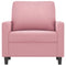 Fauteuil 60 cm fluweel roze
