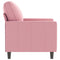 Fauteuil 60 cm fluweel roze